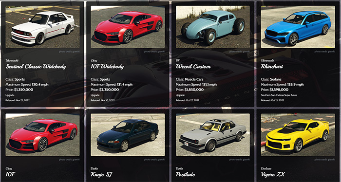 The Criminal Enterprises DLC Vehicles